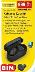 JABRA GN KABLOSUZ KULAKLIK JABRA ELİTE3 ACTİVE JABRA GN KABLOSUZ KULAKLIK JABRA ELİTE3 ACTİVE